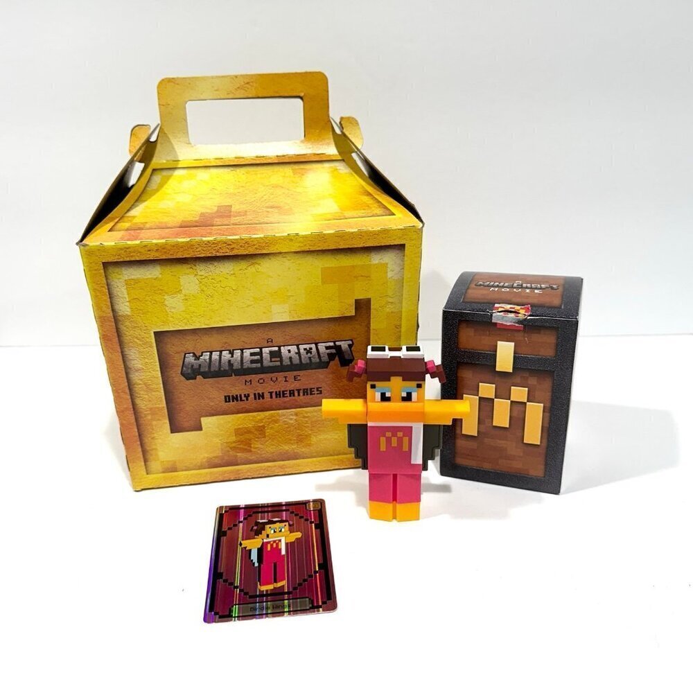 McDonald's Minecraft the Movie Birdie Toy w/ Boxes & Code